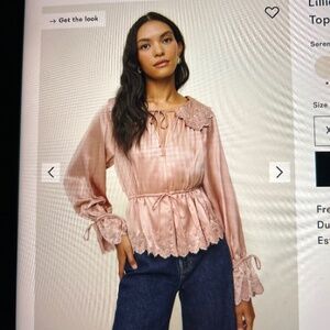 Reformation Lillie Silk Top